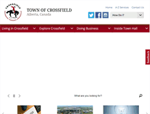 Tablet Screenshot of crossfieldalberta.com